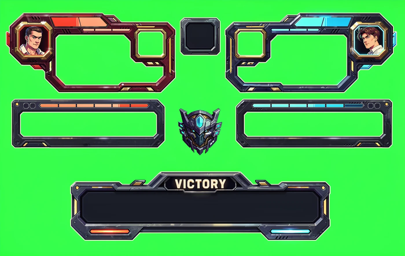 Science fiction interface concepts created with DreamLayer