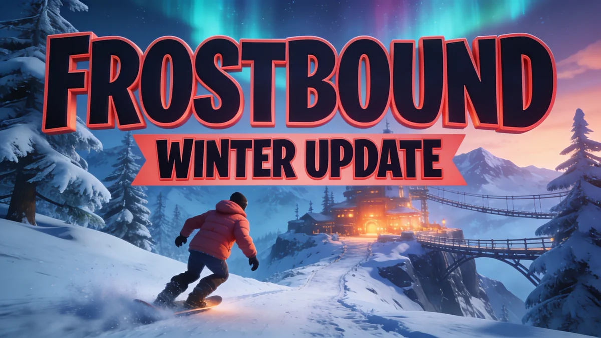 Seasonal update concept with the headline “FROSTBOUND”. A new environment changes the whole mood.