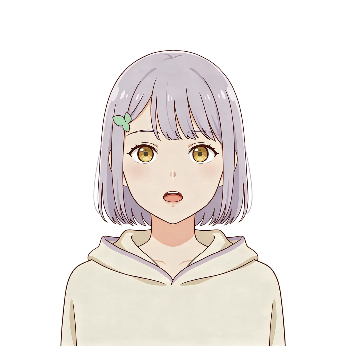 Matching lavender-haired PNGtuber with an open speaking mouth.