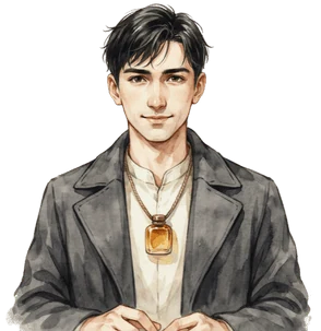 Attar player character with a neutral expression