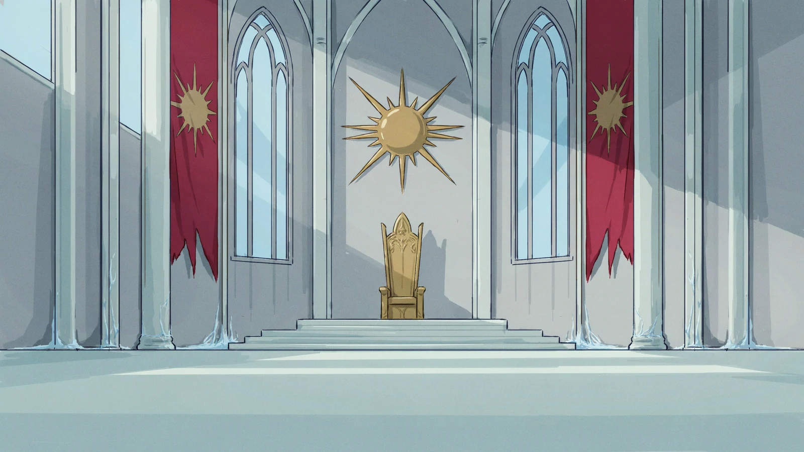 Frozen throne room