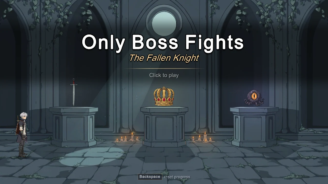 Only Boss Fights: The Fallen Knight: a view shared by the creator