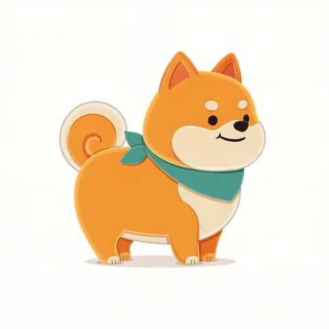 Shiba Inu reference artwork for Tubby Spring