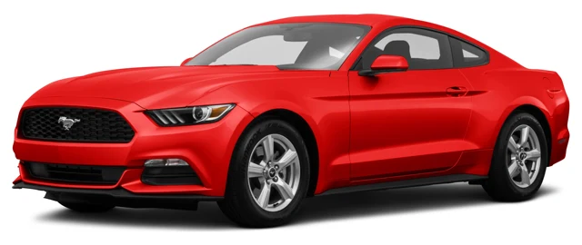 Original red Mustang in the illustrated catalog